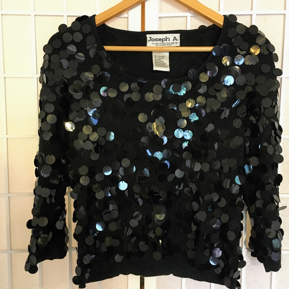 Joseph A. black blouse